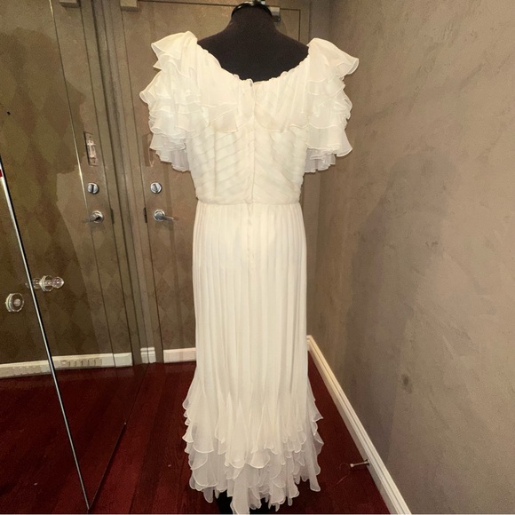 Couture Silk Chiffon Dress - Picture 11 of 16